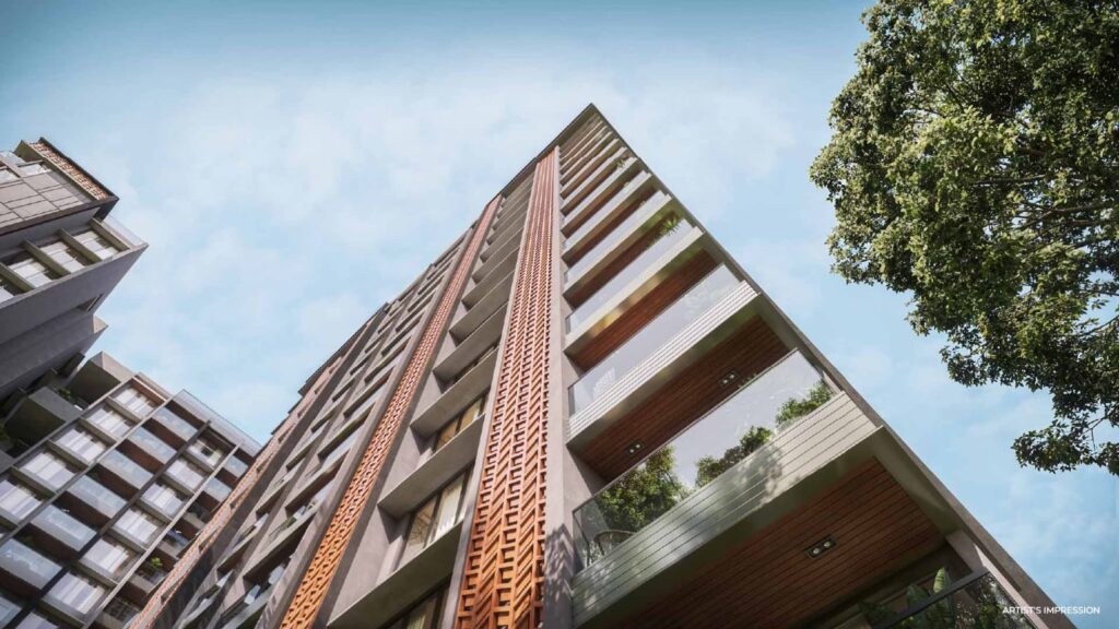 Chandak Vansham Mumbai project luxury apartment exterior view under construction