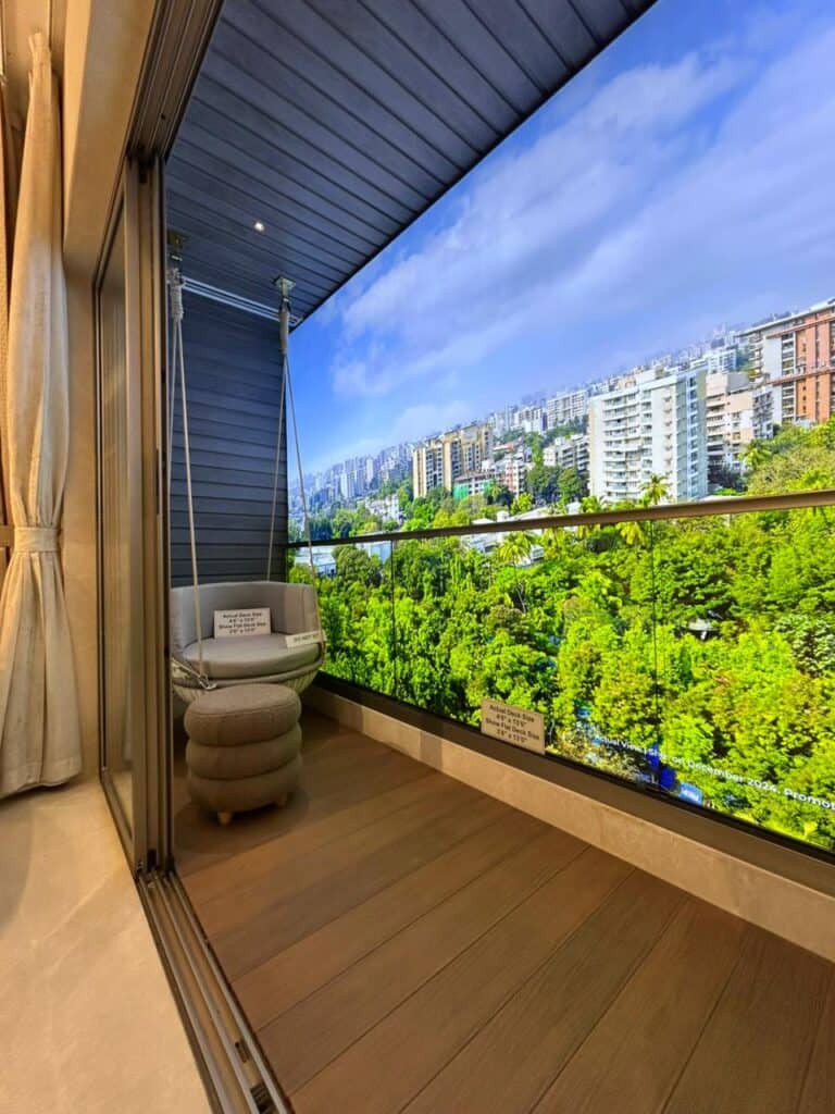 Under construction luxury flats near Vile Parle railway station Mumbai western line